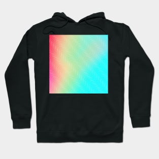 Multi color gradient pattern Hoodie